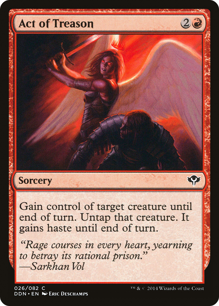 {C} Act of Treason [Duel Decks: Speed vs. Cunning][DDN 026]