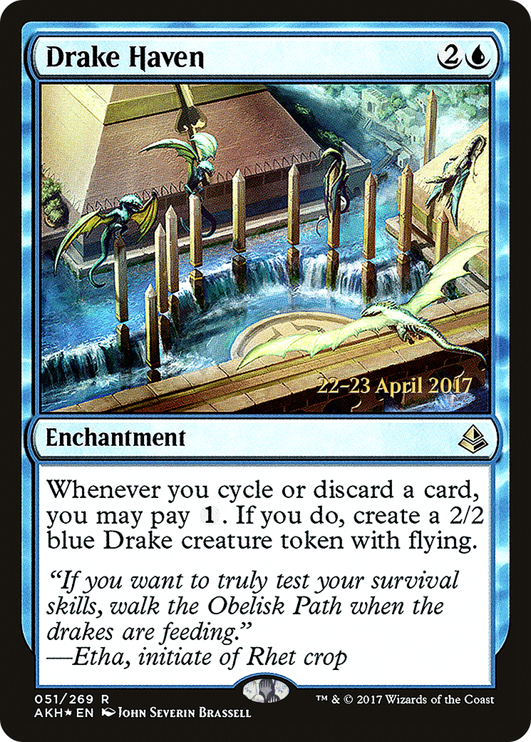 {R} Drake Haven [Amonkhet Prerelease Promos][PR AKH 051]