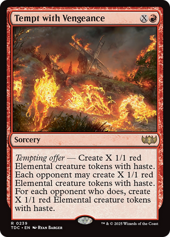 {R} Tempt with Vengeance [Tarkir: Dragonstorm Commander][TDC 239]