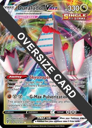 [JUM PKM-R] Duraludon VMAX (123/203) (Jumbo Card) [Sword & Shield: Evolving Skies]