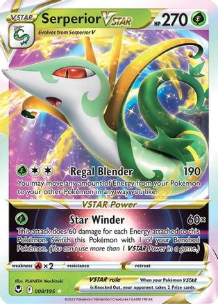 [PKM-R] Serperior VSTAR (008/195) [Sword & Shield: Silver Tempest]