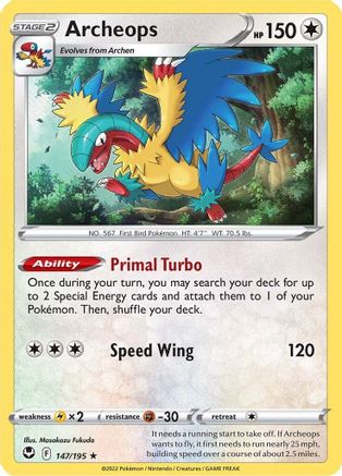 [PKM] Archeops (147/195) [Sword & Shield: Silver Tempest]