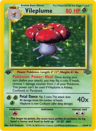 [PKM] Vileplume (15/64) [Jungle 1st Edition]