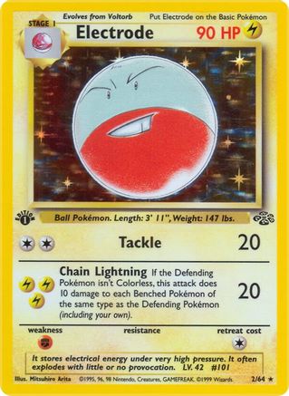 [PKM-R] Electrode (2/64) [Jungle 1st Edition]