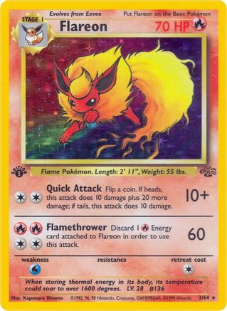 [PKM-R] Flareon (3/64) [Jungle 1st Edition]