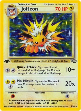 [PKM] Jolteon (4/64) [Jungle 1st Edition]