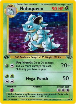 [PKM] Nidoqueen (7/64) [Jungle 1st Edition]