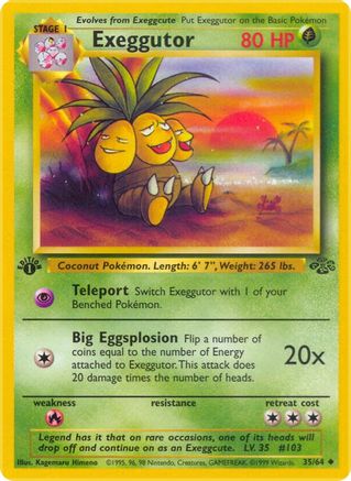 [PKM] Exeggutor (35/64) [Jungle 1st Edition]