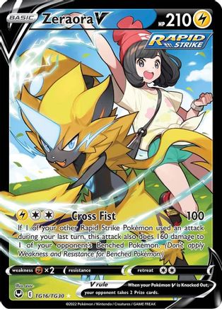 [PKM] Zeraora V (TG16/TG30) [Sword & Shield: Silver Tempest]