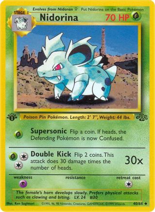 [PKM] Nidorina (40/64) [Jungle 1st Edition]