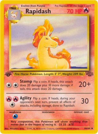 [PKM] Rapidash (44/64) [Jungle 1st Edition]