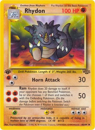 [PKM] Rhydon (45/64) [Jungle 1st Edition]