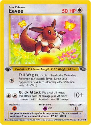 [PKM] Eevee (51/64) [Jungle 1st Edition]