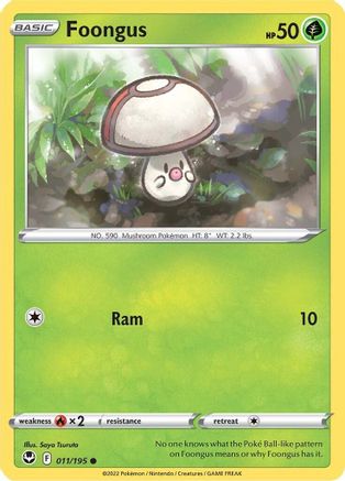 [PKM] Foongus (011/195) [Sword & Shield: Silver Tempest]