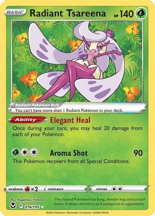 [PKM] Radiant Tsareena (016/195) [Sword & Shield: Silver Tempest]