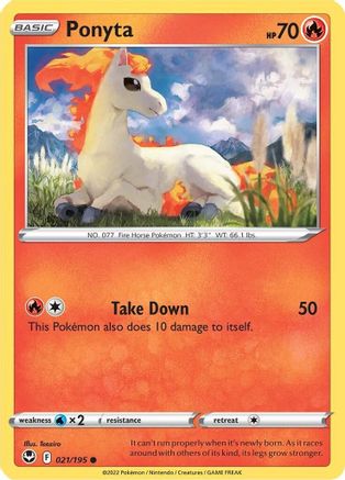 [PKM] Ponyta (021/195) [Sword & Shield: Silver Tempest]