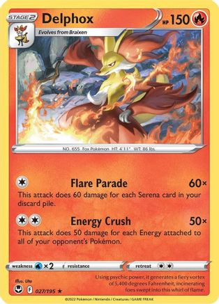 [PKM] Delphox (027/195) [Sword & Shield: Silver Tempest]
