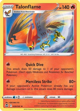 [PKM-R] Talonflame (029/195) [Sword & Shield: Silver Tempest]