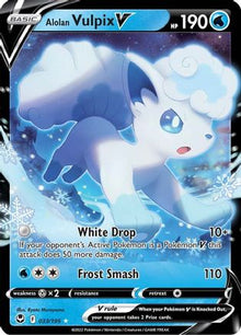 [PKM] Alolan Vulpix V (033/195) [Sword & Shield: Silver Tempest]