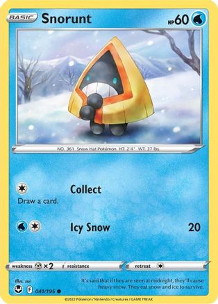 [PKM] Snorunt (041/195) [Sword & Shield: Silver Tempest]