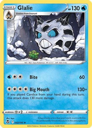 [PKM] Glalie (042/195) [Sword & Shield: Silver Tempest]