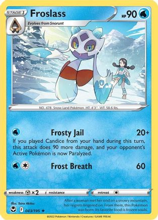 [PKM-R] Froslass (043/195) [Sword & Shield: Silver Tempest]