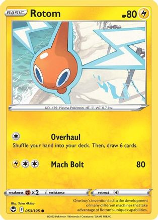 [PKM-C] Rotom (053/195) [Sword & Shield: Silver Tempest]