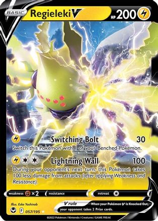 [PKM-R] Regieleki V (057/195) [Sword & Shield: Silver Tempest]