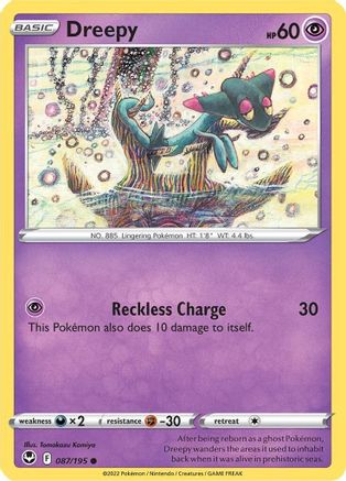 [PKM] Dreepy (087/195) [Sword & Shield: Silver Tempest]