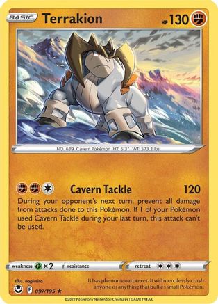 [PKM] Terrakion (097/195) [Sword & Shield: Silver Tempest]