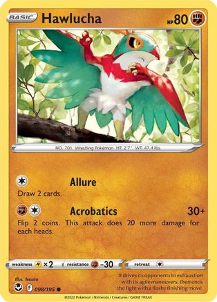 [PKM-C] Hawlucha (098/195) [Sword & Shield: Silver Tempest]