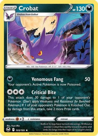 [PKM] Crobat (105/195) [Sword & Shield: Silver Tempest]