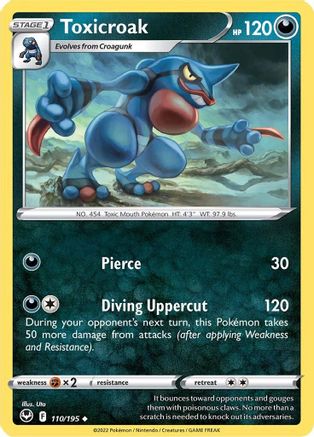 [PKM-C] Toxicroak (110/195) [Sword & Shield: Silver Tempest]