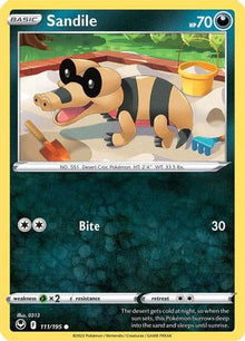 [PKM] Sandile (111/195) [Sword & Shield: Silver Tempest]