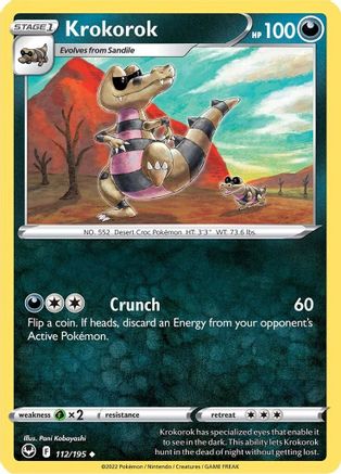 [PKM] Krokorok (112/195) [Sword & Shield: Silver Tempest]