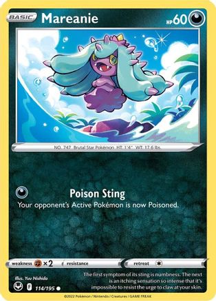 [PKM-C] Mareanie (114/195) [Sword & Shield: Silver Tempest]