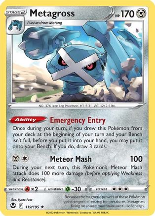 [PKM-R] Metagross (119/195) [Sword & Shield: Silver Tempest]