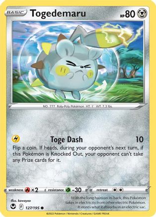 [PKM] Togedemaru (127/195) [Sword & Shield: Silver Tempest]