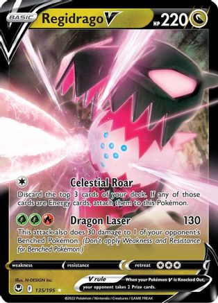 [PKM] Regidrago V (135/195) [Sword & Shield: Silver Tempest]