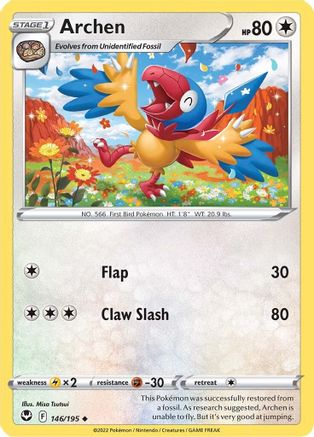 [PKM-C] Archen (146/195) [Sword & Shield: Silver Tempest]