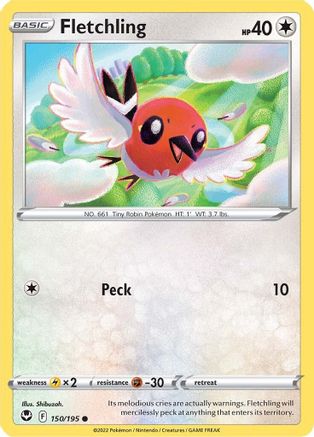 [PKM] Fletchling (150/195) [Sword & Shield: Silver Tempest]
