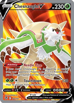 [PKM] Chesnaught V (171/195) [Sword & Shield: Silver Tempest]