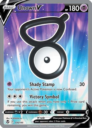 [PKM] Unown V (176/195) [Sword & Shield: Silver Tempest]