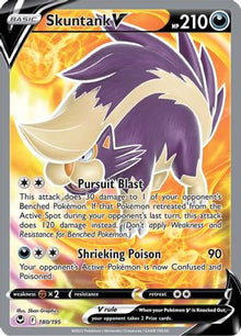 [PKM] Skuntank V (180/195) [Sword & Shield: Silver Tempest]