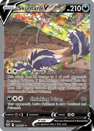 [PKM-R] Skuntank V (181/195) [Sword & Shield: Silver Tempest]