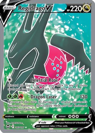 [PKM] Regidrago V (183/195) [Sword & Shield: Silver Tempest]