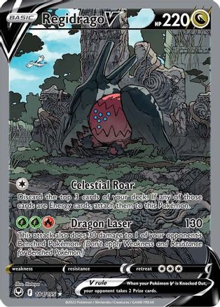 [PKM] Regidrago V (184/195) [Sword & Shield: Silver Tempest]