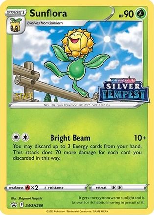 [PKM] Sunflora (SWSH269) (Prerelease) (Staff) [Sword & Shield: Black Star Promos]