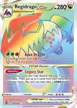 [PKM] Regidrago VSTAR (201/195) [Sword & Shield: Silver Tempest]