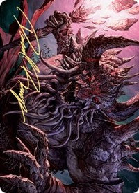 {A} Dream Devourer Art Card (Gold-Stamped Signature) [Kaldheim Art Series][GS AKHM 023]